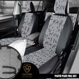 Καλύμματα καθισμάτων Pluto Plus ύφασμα μαύρο με Κ1