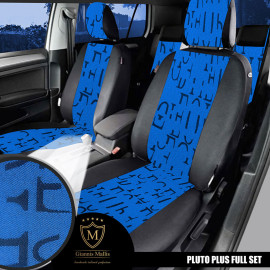 Καλύμματα καθισμάτων Pluto Plus ύφασμα μαύρο με Κ2