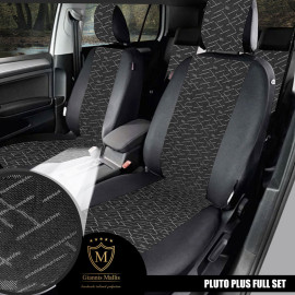 Καλύμματα καθισμάτων Pluto Plus ύφασμα μαύρο με Κ12