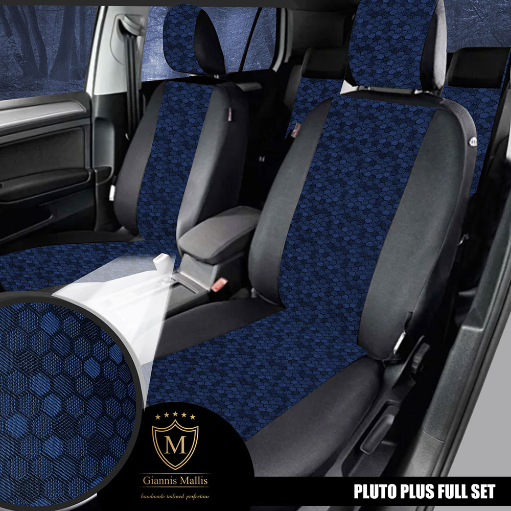 Καλύμματα καθισμάτων Pluto Plus ύφασμα μαύρο με Κ15