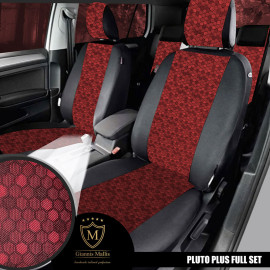 Καλύμματα καθισμάτων Pluto Plus ύφασμα μαύρο με Κ16