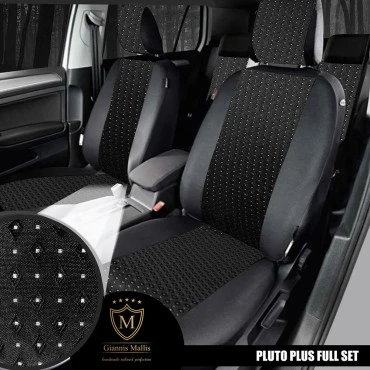 Καλύμματα καθισμάτων Pluto Plus ύφασμα μαύρο με Κ26