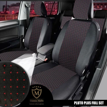 Καλύμματα καθισμάτων Pluto Plus ύφασμα μαύρο με Κ27