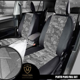 Καλύμματα καθισμάτων Pluto Plus ύφασμα μαύρο με Κ29