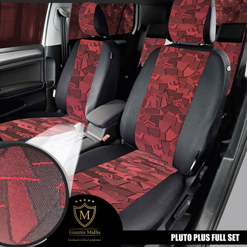 Καλύμματα καθισμάτων Pluto Plus ύφασμα μαύρο με Κ30