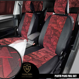 Καλύμματα καθισμάτων Pluto Plus ύφασμα μαύρο με Κ30