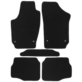 VW Polo 2002-2009 πατάκια μοκέτα Economy Plus μαύρα με 4 στρογγυλά κουμπώματα 5τμχ VW Polo 2002-2009 πατάκια μοκέτα Economy Plus μαύρα με 4 στρογγυλά κουμπώματα 5τμχ