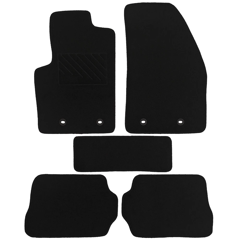 Ford Fiesta 2002-2008 πατάκια μοκέτα Economy Plus μαύρα με 4 οβάλ κουμπώματα 5τμχ Ford Fiesta 2002-2008 πατάκια μοκέτα Economy Plus μαύρα με 4 οβάλ κουμπώματα 5τμχ