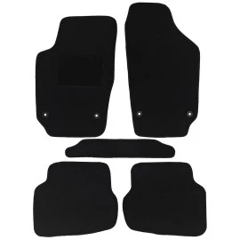 Seat Ibiza/Cordoba 2002-2008 πατάκια μοκέτα Economy Plus μαύρα με 4 στρογγυλά κουμπώματα 4τμχ Seat Ibiza/Cordoba 2002-2008 πατάκια μοκέτα Economy Plus μαύρα με 4 στρογγυλά κουμπώματα 4τμχ