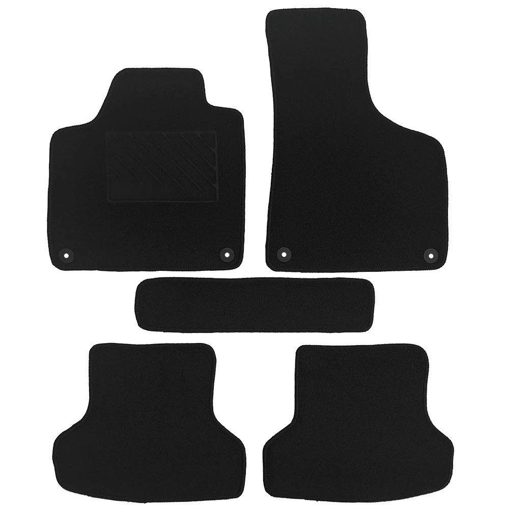 Audi A3 5D 2003-2012 πατάκια μοκέτα Economy Plus μαύρα με 4 στρογγυλά κουμπώματα 5τμχ Audi A3 5D 2003-2012 πατάκια μοκέτα Economy Plus μαύρα με 4 στρογγυλά κουμπώματα 5τμχ