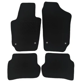Seat Ibiza 2008-2017 πατάκια μοκέτα Economy Plus μαύρα με 4 στρογγυλά κουμπώματα 4τμχ Seat Ibiza 2008-2017 πατάκια μοκέτα Economy Plus μαύρα με 4 στρογγυλά κουμπώματα 4τμχ