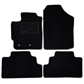 Toyota Yaris II 2005-2011 πατάκια μοκέτα Economy Plus μαύρα με 2 δαχτυλίδια 4τμχ Toyota Yaris II 2005-2011 πατάκια μοκέτα Economy Plus μαύρα με 2 δαχτυλίδια 4τμχ