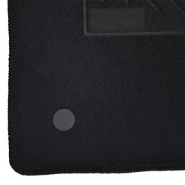 Renault Clio IV 2012-2019 πατάκια μοκέτα Economy Plus μαύρα με 2 στρογγυλά κουμπώματα 5τμχ