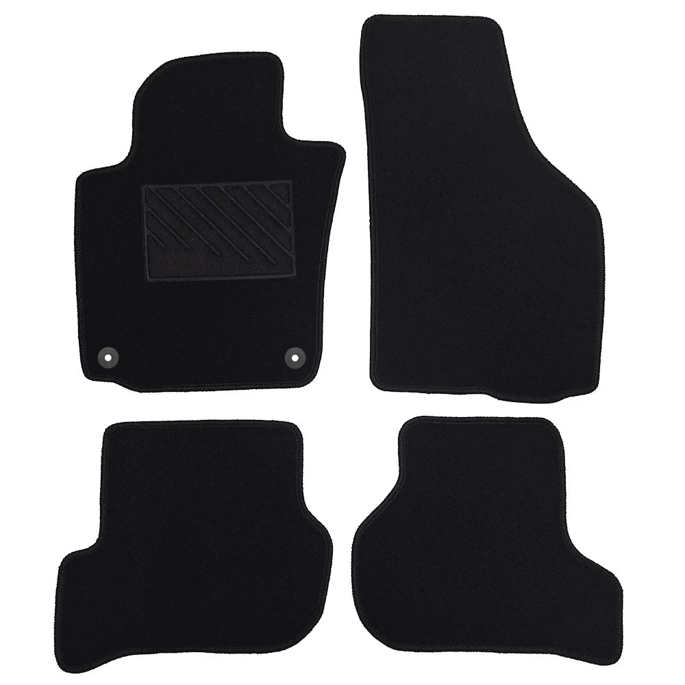 VW Golf 5/6 2004-2013 πατάκια μοκέτα Economy Plus μαύρα με 2 στρογγυλά κουμπώματα 4τμχ VW Golf 5/6 2004-2013 πατάκια μοκέτα Economy Plus μαύρα με 2 στρογγυλά κουμπώματα 4τμχ