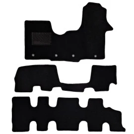 Renault Trafic / Οpel Vivaro B / Fiat Talento 2014-2019 9θέσιο πατάκια μοκέτα Economy Plus μαύρα με 4 κουμπώματα 3τμχ Renault Trafic / Οpel Vivaro B / Fiat Talento 2014-2019 9θέσιο πατάκια μοκέτα Economy Plus μαύρα με 4 κουμπώματα 3τμχ
