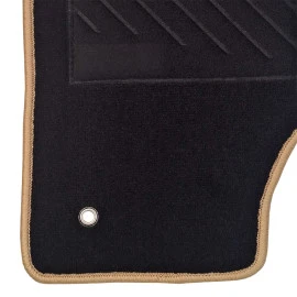 Jeep Grand Cherokee 2004-2010 πατάκια μοκέτα Premium μαύρα με μπεζ ρέλι και 1 κούμπωμα δαχτυλίδι 5τμχ Jeep Grand Cherokee 2004-2010 πατάκια μοκέτα Premium μαύρα με μπεζ ρέλι και 1 κούμπωμα δαχτυλίδι 5τμχ