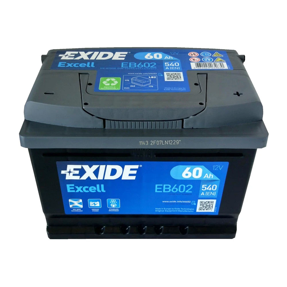 Μπαταρία EXIDE EXCELL 12V 60AH EB602