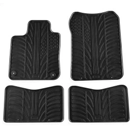 Renault Twingo II 2007-2014 λαστιχένια μαύρα πατάκια Gledring 0040 - 4τμχ Renault Twingo II 2007-2014 λαστιχένια μαύρα πατάκια Gledring 0040 - 4τμχ