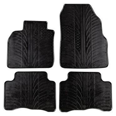 Renault Scenic 2003-2009 λαστιχένια μαύρα πατάκια Gledring 0043 - 4τμχ