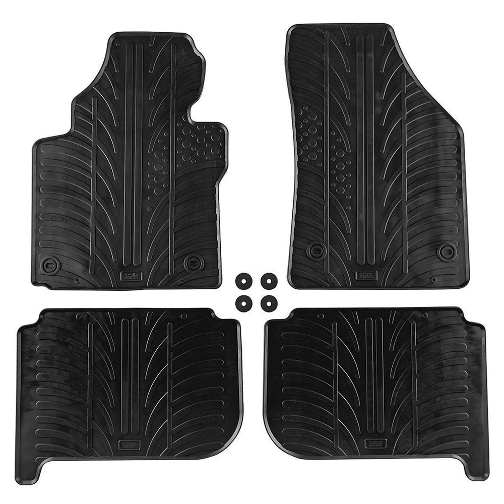 VW Touran 2003-2015 λαστιχένια μαύρα πατάκια Gledring 0067 - 4τμχ