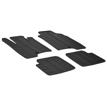 Fiat Panda 5D & 4x4 2012-2014 λαστιχένια μαύρα πατάκια Gledring 0144 - 4τμχ