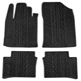 Kia Picanto 2011-2017 λαστιχένια μαύρα πατάκια Gledring 0235 - 4τμχ