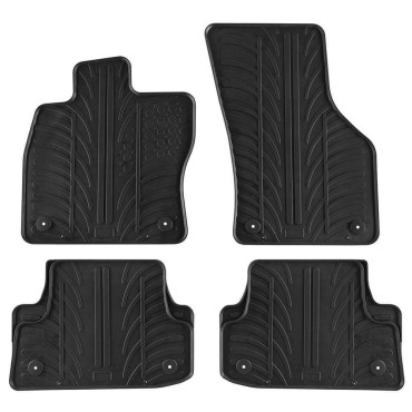 Audi A3 Hatchback / Sedan / Sportwagon 2012-2020 λαστιχένια μαύρα πατάκια Gledring 0250 - 4τμχ