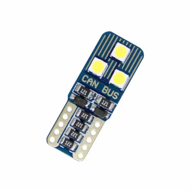 LED λάμπα τύπου T10 με 6 LED 3030 - CANBUS - 1τμχ.