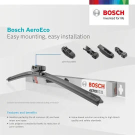 Σετ μάκτρα υαλοκαθαριστήρα BOSCH AERO ECO για Hyundai Accent (1999-2005) 2τμχ Σετ μάκτρα υαλοκαθαριστήρα BOSCH AERO ECO για Hyundai Accent (1999-2005) 2τμχ
