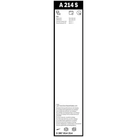 Μάκτρα υαλοκαθαριστήρα Bosch Aerotwin A214S 750mm/750mm 30"/30"