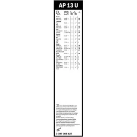 Μάκτρο υαλοκαθαριστήρα Bosch Aerotwin Plus AP13U 340mm 13" 1τμχ Μάκτρο υαλοκαθαριστήρα Bosch Aerotwin Plus AP13U 340mm 13" 1τμχ