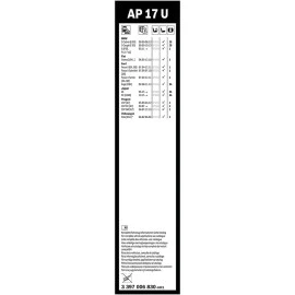 Μάκτρο υαλοκαθαριστήρα Bosch Aerotwin Plus AP17U 425mm 17" 1τμχ Μάκτρο υαλοκαθαριστήρα Bosch Aerotwin Plus AP17U 425mm 17" 1τμχ