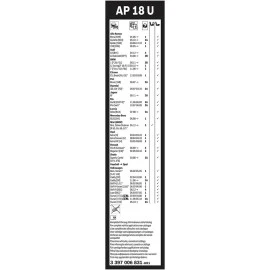 Μάκτρο υαλοκαθαριστήρα Bosch Aerotwin Plus AP18U 450mm 18" 1τμχ Μάκτρο υαλοκαθαριστήρα Bosch Aerotwin Plus AP18U 450mm 18" 1τμχ