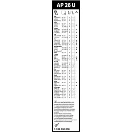 Μάκτρο υαλοκαθαριστήρα Bosch Aerotwin Plus AP26U 650mm 26" 1τμχ Μάκτρο υαλοκαθαριστήρα Bosch Aerotwin Plus AP26U 650mm 26" 1τμχ