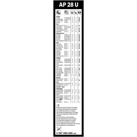 Μάκτρο υαλοκαθαριστήρα Bosch Aerotwin Plus AP28U 700mm 28" 1τμχ Μάκτρο υαλοκαθαριστήρα Bosch Aerotwin Plus AP28U 700mm 28" 1τμχ