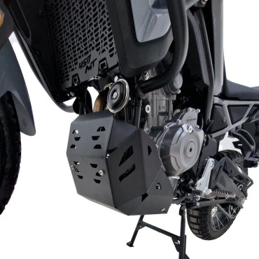 CF MOTO 450MT 2023-2025 ποδιά κινητήρα αλουμινίου μαύρη