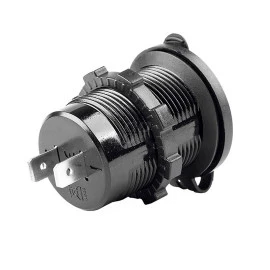 Διπλός φορτιστής αυτοκινήτου-φορτηγού 12-24V USB 5V 2.1A