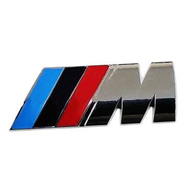Αυτοκόλλητο 3D σήμα BMW M 8,3x3cm χρωμίου 1τμχ