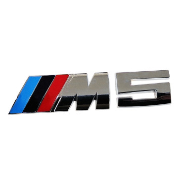 Αυτοκόλλητο 3D σήμα BMW M5 8,4x2cm χρωμίου 1τμχ