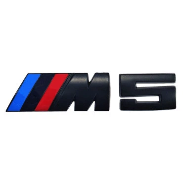 Αυτοκόλλητο 3D σήμα BMW M5 8,4x2cm μαύρο 1τμχ
