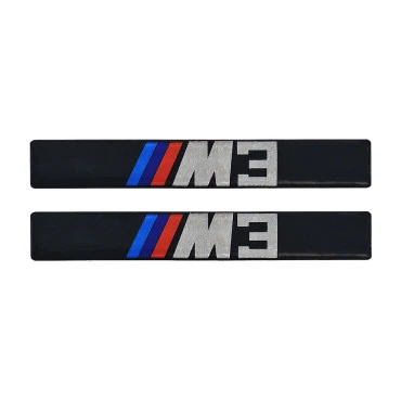 Αυτοκόλλητα σμάλτου σήμα BMW M3 11x1,5cm 2τμχ