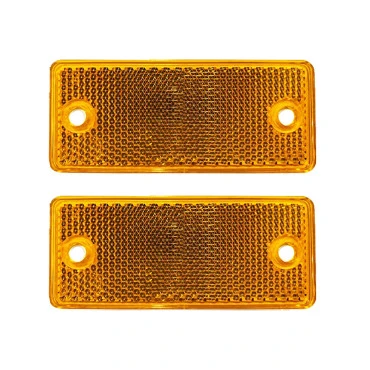 Αντανακλαστικά βιδωτά 90mm x 40mm PMMA πορτοκαλί 2τμχ