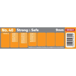 Αλυσίδες χιονιού CARTECH STRONG & SAFE ALLOY STEEL No. 40 9mm με όλες τις εγκρίσεις 2τμχ