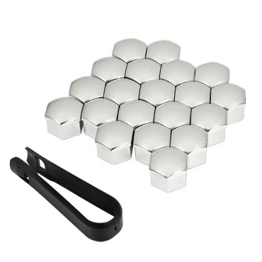 Καπάκια για μπουλόνια χρωμίου 17mm σετ 20τμχ