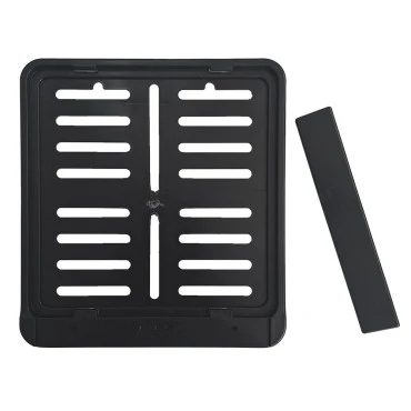 Πλαίσιο πινακίδας μοτό μαύρο κουμπωτό πλαστικό 20x20cm -1τμχ