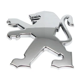 Αυτοκόλλητο σήμα χρωμίου Peugeot 9x8,5cm Αυτοκόλλητο σήμα χρωμίου Peugeot 9x8,5cm