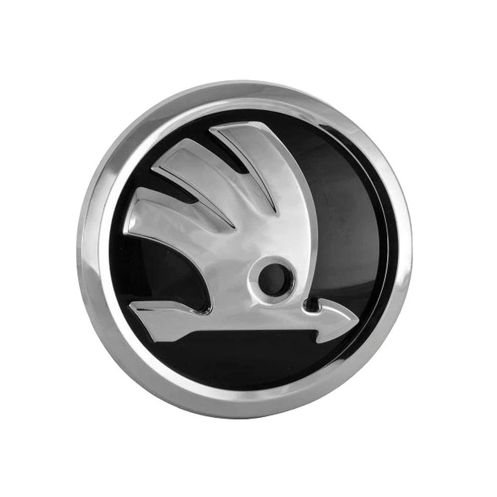 Αυτοκόλλητο σήμα Skoda καπό - πορτ μπαγκάζ 9cm χρωμίου-μαύρο 1τμχ Αυτοκόλλητο σήμα Skoda καπό - πορτ μπαγκάζ 9cm χρωμίου-μαύρο 1τμχ