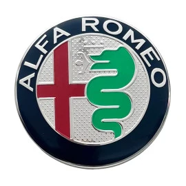 Αυτοκόλλητο σήμα Alfa Romeo χρωμίου καπό - πορτ μπαγκάζ 74mm Αυτοκόλλητο σήμα Alfa Romeo χρωμίου καπό - πορτ μπαγκάζ 74mm