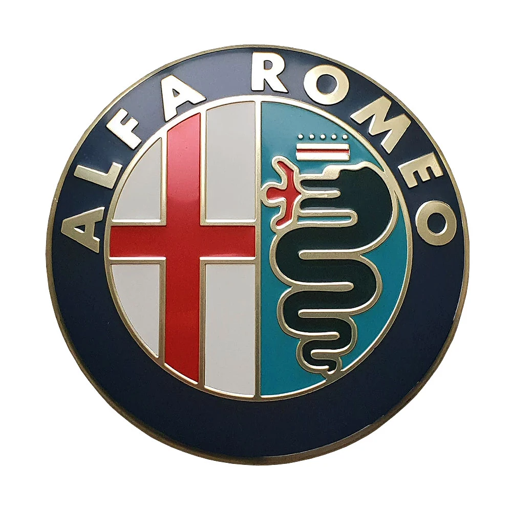 Αυτοκόλλητο σήμα Alfa Romeo καπό - πορτ μπαγκάζ 74mm Αυτοκόλλητο σήμα Alfa Romeo καπό - πορτ μπαγκάζ 74mm