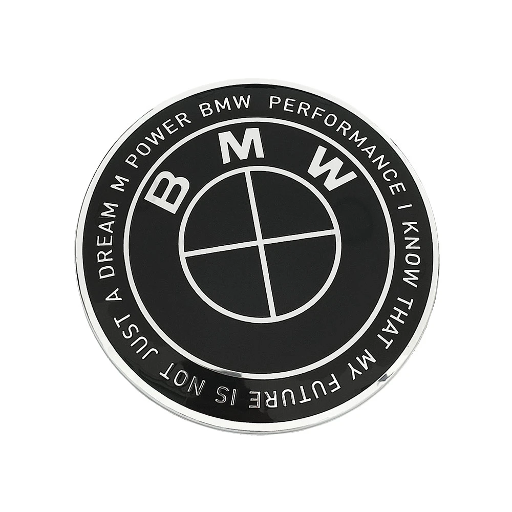 Σήμα καπό BMW 74mm M Performance 50th anniversary Total Black 1τμχ Σήμα καπό BMW 74mm M Performance 50th anniversary Total Black 1τμχ